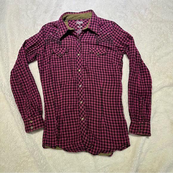 Rock 47 by Wrangler woman’s size small button up top - Picture 1 of 4